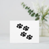 Carte Postale Empreintes de pattes (Debout devant)