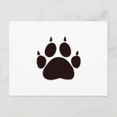 Carte Postale Empreintes de pattes de chat (Devant)