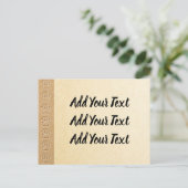 Carte Postale Empreintes de pattes De Chiens Avec Faux Texture D (Debout devant)