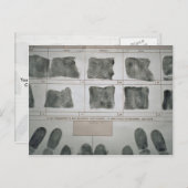 Carte Postale Empreintes digitales (Devant / Derrière)