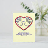 Carte Postale Empreintes digitales de Dieu - 1 Pierre 5:6-7 (Debout devant)