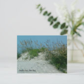 Carte Postale Empreintes et dunes de sable, Okracoke Island, NC (Debout devant)