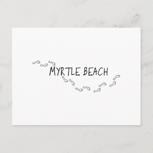 Carte Postale Empreintes Myrtle Beach (Devant)