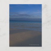 Carte Postale Empreintes sur la plage (Devant)