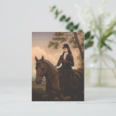 Carte Postale Empress Elisabeth à cheval sur le côté #025SS (Debout devant)