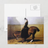 Carte Postale Empress Elisabeth à cheval sur le côté #027SS (Devant / Derrière)