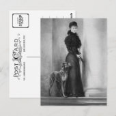 Carte Postale Empress Elisabeth Austria - Sissi, Sisi avec chien (Devant / Derrière)