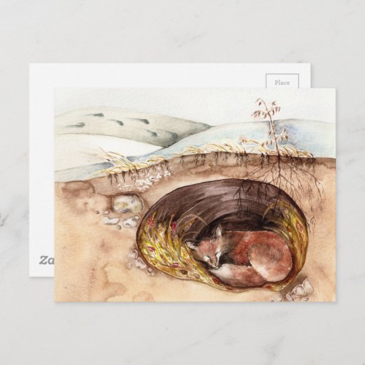 Carte Postale Emprunter Fox (Devant / Derrière)