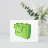 Carte Postale Empty green resable shopping bag (Debout devant)