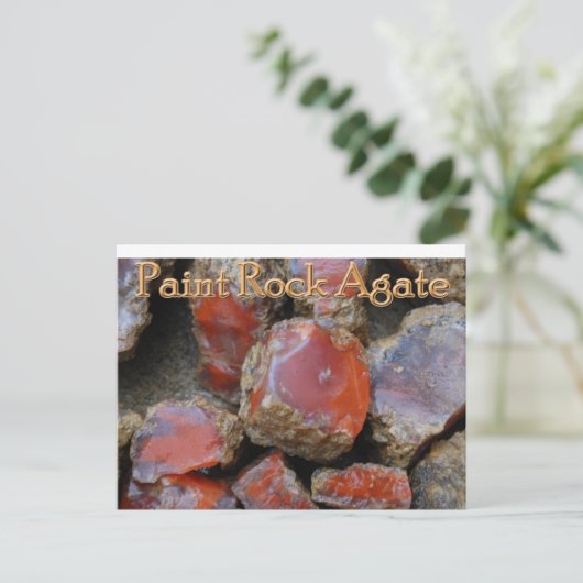 Carte postale en agate de Paint Rock (Debout devant)
