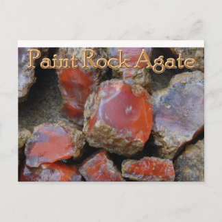 Carte postale en agate de Paint Rock