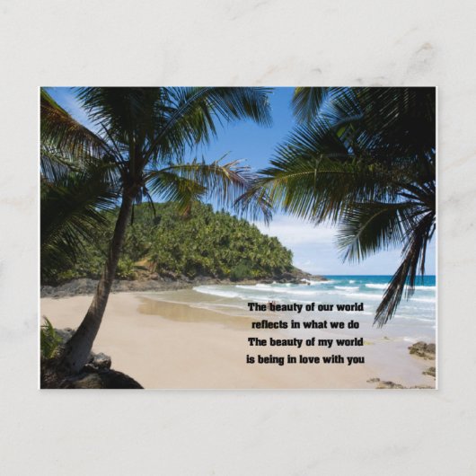 Carte Postale En amour avec toi (Devant)