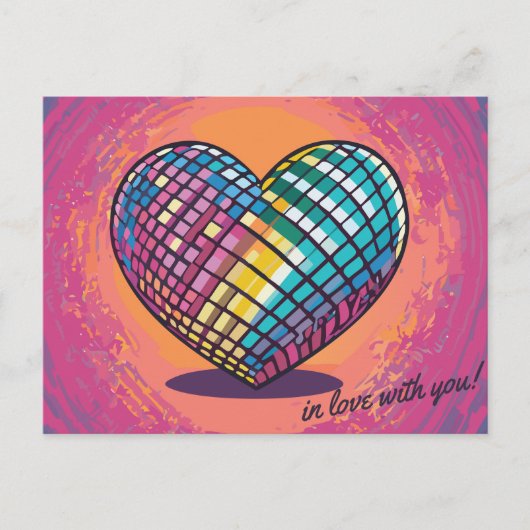 Carte Postale en amour avec toi (Devant)
