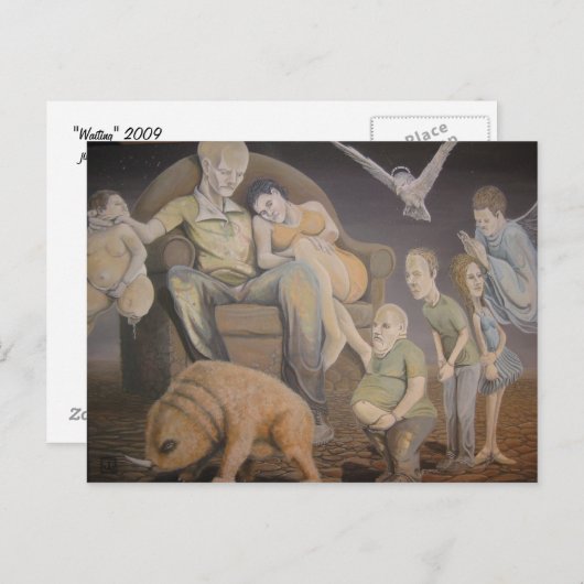 Carte Postale En attente (Devant / Derrière)