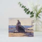 Carte Postale En attente de papa Winslow Homer (Debout devant)