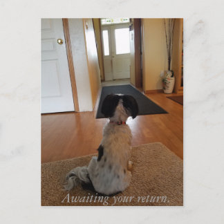 Carte Postale En attente de votre retour