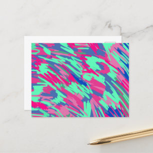 Carte Postale En attente du Printemps Abstrait