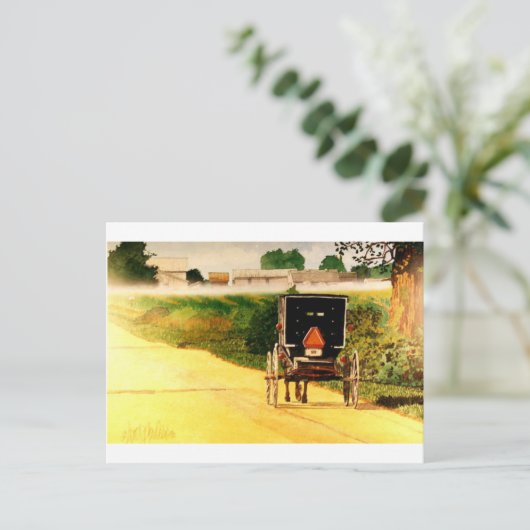 Carte Postale En bas de la route (Debout devant)