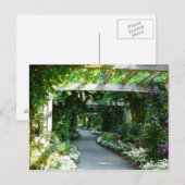 Carte Postale En bas du chemin du jardin (Devant / Derrière)