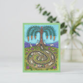 CARTE POSTALE EN BAS DU TROU DE RABBIT, CARROT WILLOE TREE FOLK  (Debout devant)