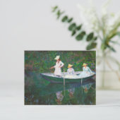 Carte Postale En bateau norvégien à Giverny Claude Monet (Debout devant)