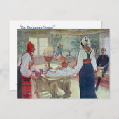 Carte Postale En Bergman Stuga de Carl Larsson (Devant / Derrière)
