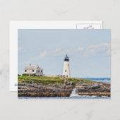 Carte postale en bois de lumière d'île (Devant / Derrière)