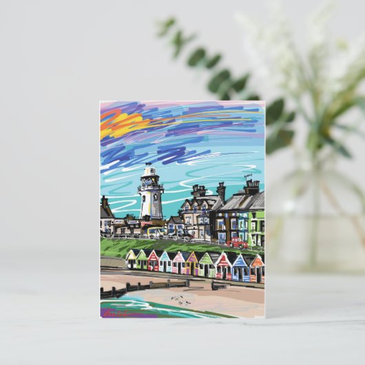 Carte Postale En bord de mer (Debout devant)