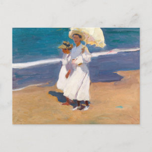 Carte Postale En bord de mer Joaquín Sorolla