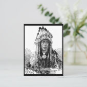 Carte postale en chef des Indiens (Debout devant)