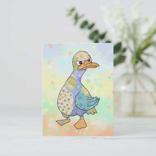 Carte postale en colère (Debout devant)