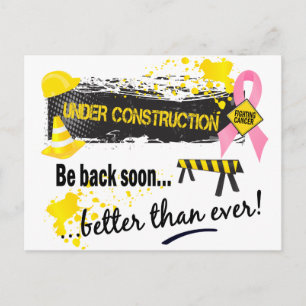 Carte Postale En construction Cancer du sein