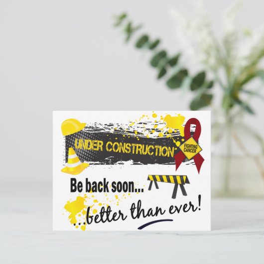 Carte Postale En construction Myélome multiple (Debout devant)