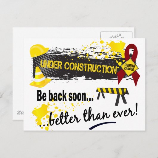 Carte Postale En construction Myélome multiple (Devant / Derrière)