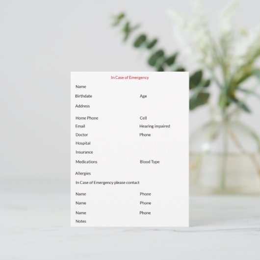 Carte postale en Coque d'urgence (Debout devant)