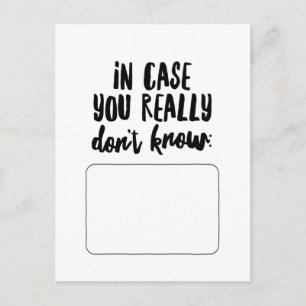 Carte Postale En Coque, vous ne savez vraiment pas...