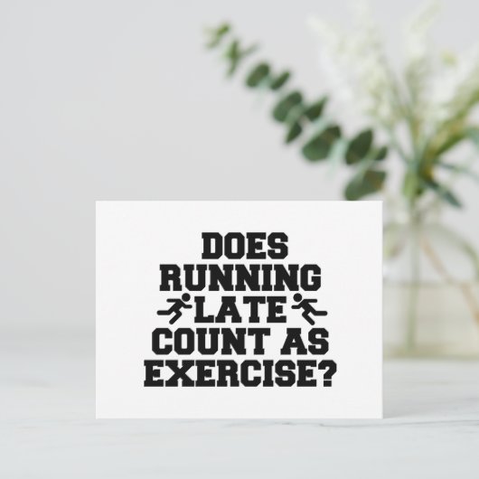 Carte Postale En cours en retard (Debout devant)