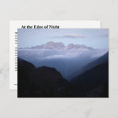 CARTE POSTALE EN DÉBUT DE NUIT (Devant / Derrière)