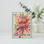 Carte Postale 'En Dieu il n'y a pas d'obscurité' 1 Jean 1:5 Bibl (Debout devant)