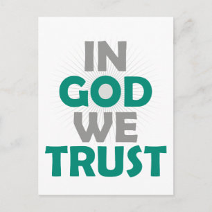 Carte Postale En Dieu, nous faisons confiance
