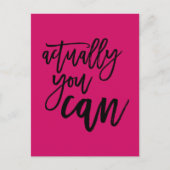 Carte Postale En Fait, Vous Pouvez Citer Motivationnelle Chaud R (Devant)