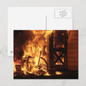 Carte Postale En feu (Devant / Derrière)