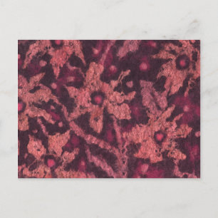 Carte postale en feutre de fleurs orange