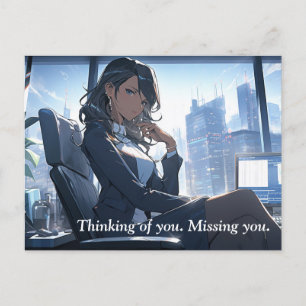 Carte Postale En fin d'après-midi dans mon bureau