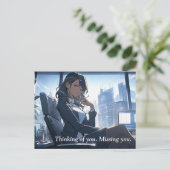 Carte Postale En fin d'après-midi dans mon bureau (Debout devant)