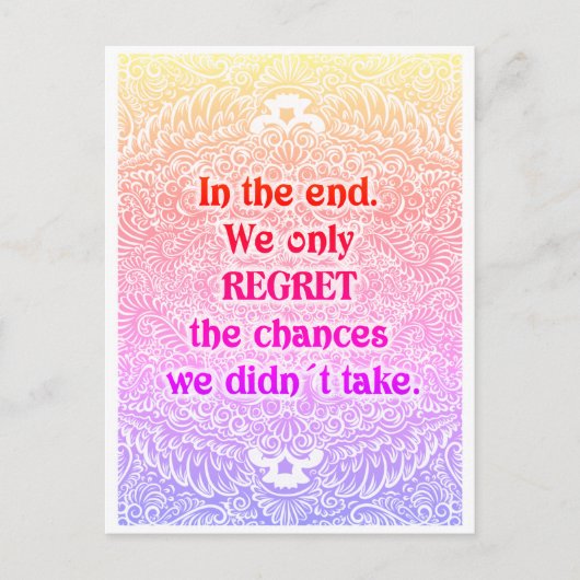 Carte Postale En fin de compte - Citation positive (Devant)