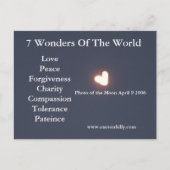 Carte postale en forme de coeur (Devant)