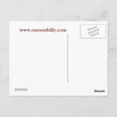 carte postale en forme de coeur (Dos)