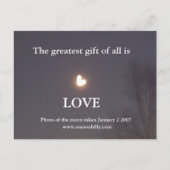 Carte postale en forme de coeur (Devant)