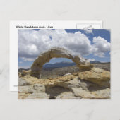 carte postale en grès blanc (Devant / Derrière)